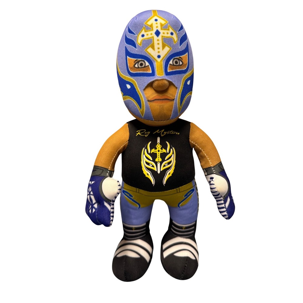WWE Rey Mysterio Plush Figure Blue Gold G.O.A.T. Luchador Wrestling Collectible